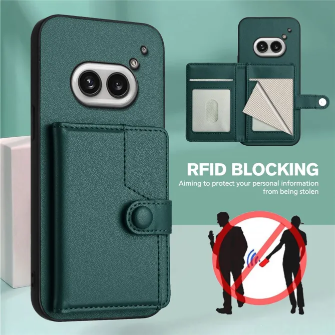 Coque Nothing Phone (2a) Simili Cuir Béquille Protection 2