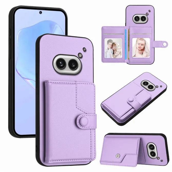 Coque Nothing Phone (2a) Simili Cuir Béquille Protection 2