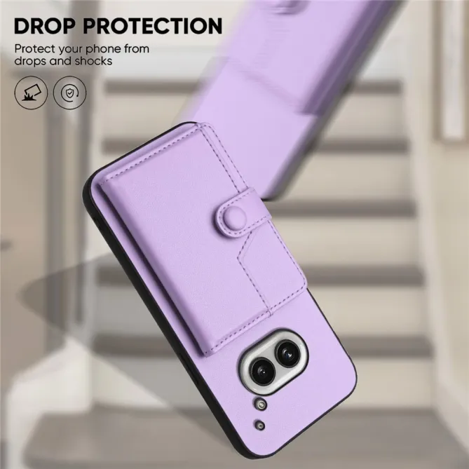 Coque Nothing Phone (2a) Simili Cuir Béquille Protection 2