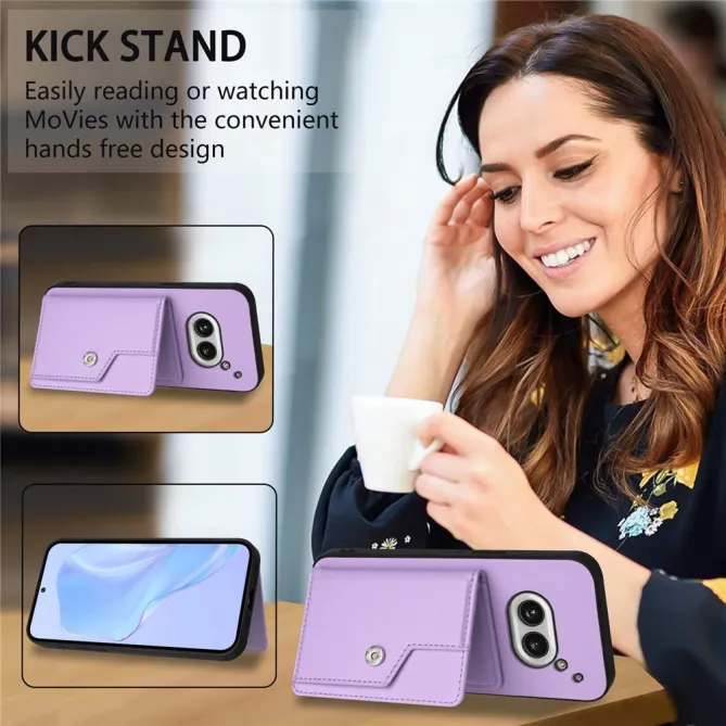 Coque Nothing Phone (2a) Simili Cuir Béquille Protection 2