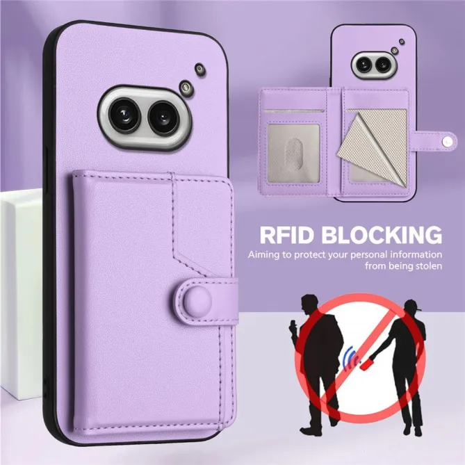 Coque Nothing Phone (2a) Simili Cuir Béquille Protection 2