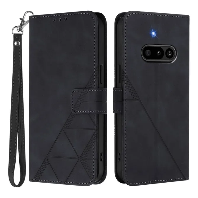 Housse Nothing Phone (3a) Simili Cuir Sangle Porte-Cartes 11