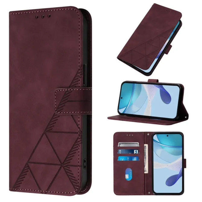 Housse Nothing Phone (3a) Simili Cuir Sangle Porte-Cartes 11