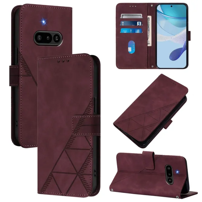 Housse Nothing Phone (3a) Simili Cuir Sangle Porte-Cartes 11