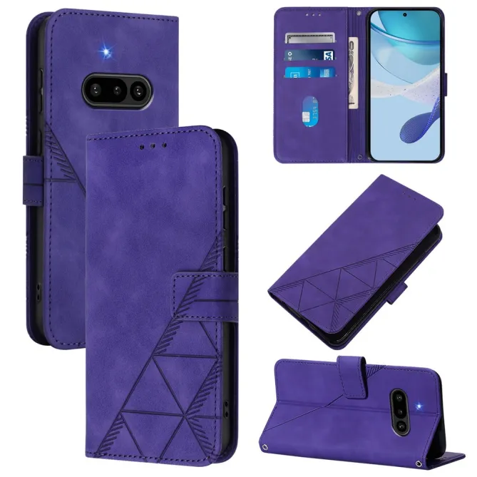 Housse Nothing Phone (3a) Simili Cuir Sangle Porte-Cartes 11