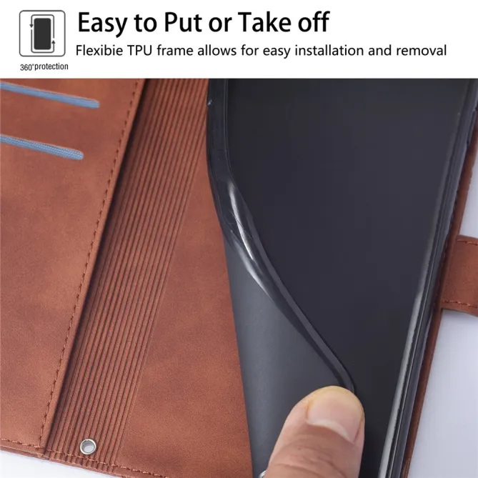 Housse Nothing Phone (3a) Simili Cuir Sangle Porte-Cartes 11