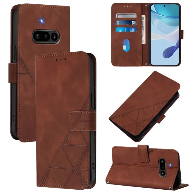 Housse Nothing Phone (3a) Simili Cuir Sangle Porte-Cartes 11
