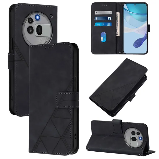 Housse Nothing Phone (3a) Pro Simili Cuir Sangle Porte-Cartes 8