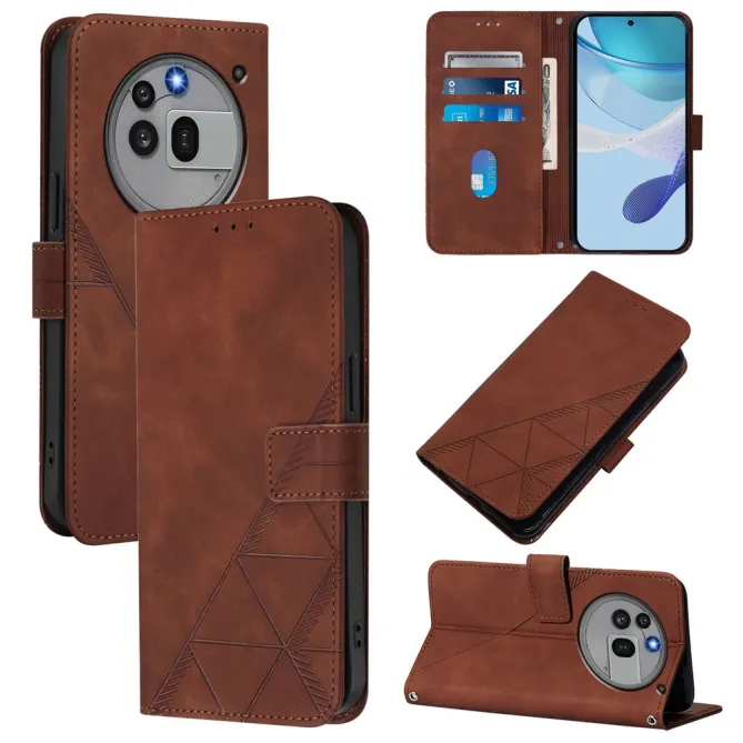 Housse Nothing Phone (3a) Pro Simili Cuir Sangle Porte-Cartes 8