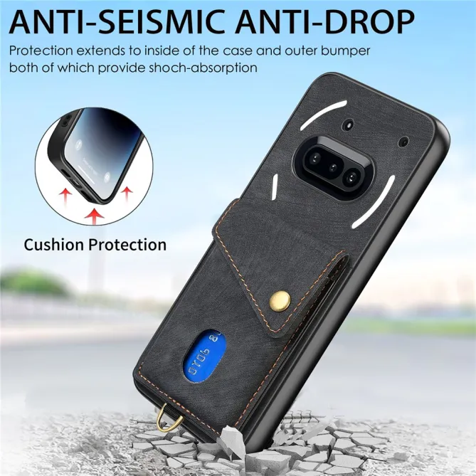 Housse Nothing Phone (3a) Simili Cuir Béquille Porte-Cartes 2