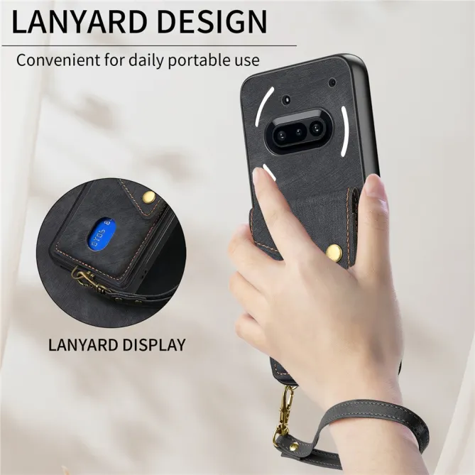 Housse Nothing Phone (3a) Simili Cuir Béquille Porte-Cartes 2