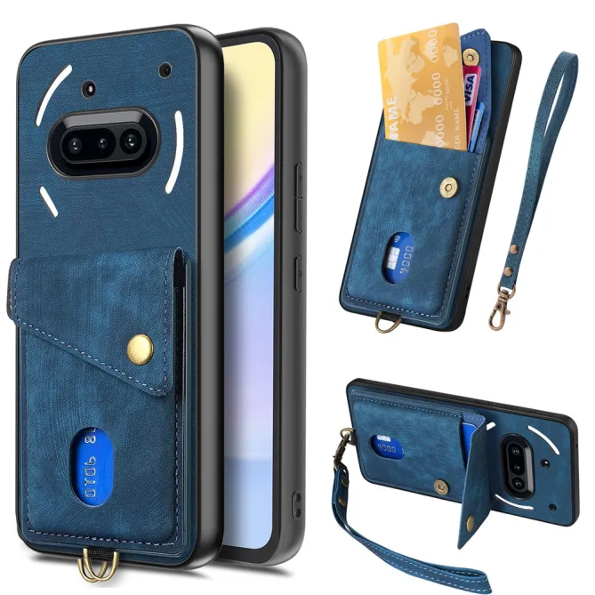 Housse Nothing Phone (3a) Simili Cuir Béquille Porte-Cartes 2