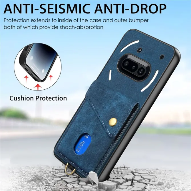 Housse Nothing Phone (3a) Simili Cuir Béquille Porte-Cartes 2