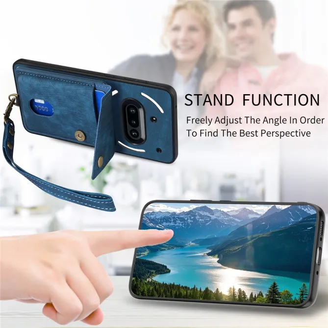 Housse Nothing Phone (3a) Simili Cuir Béquille Porte-Cartes 2