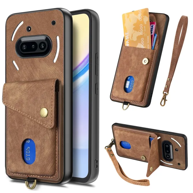 Housse Nothing Phone (3a) Simili Cuir Béquille Porte-Cartes 2