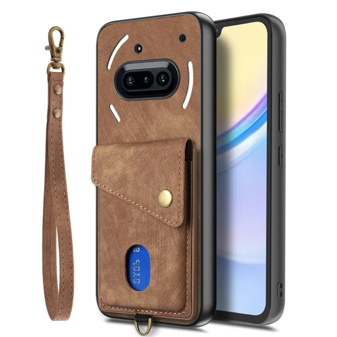 Housse Nothing Phone (3a) Simili Cuir Béquille Porte-Cartes 2