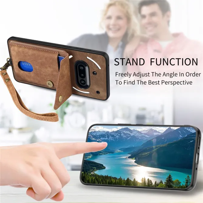 Housse Nothing Phone (3a) Simili Cuir Béquille Porte-Cartes 2