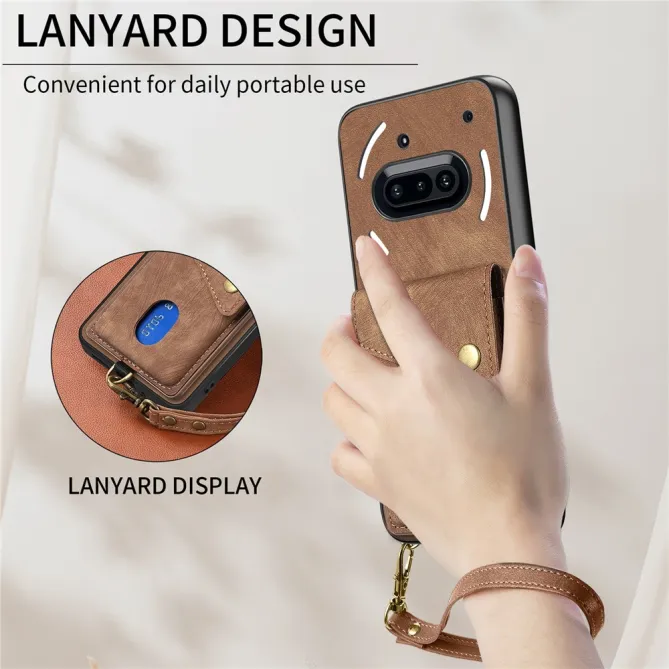 Housse Nothing Phone (3a) Simili Cuir Béquille Porte-Cartes 2