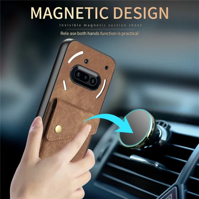 Housse Nothing Phone (3a) Simili Cuir Béquille Porte-Cartes 2