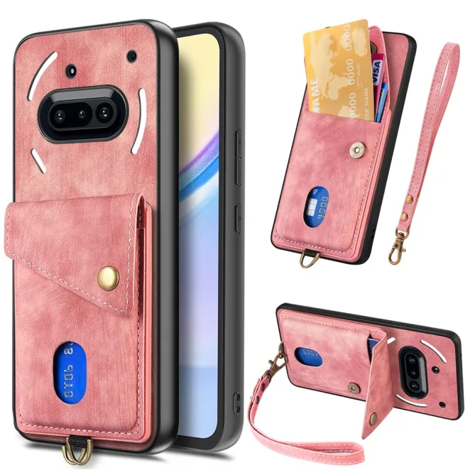 Housse Nothing Phone (3a) Simili Cuir Béquille Porte-Cartes 2