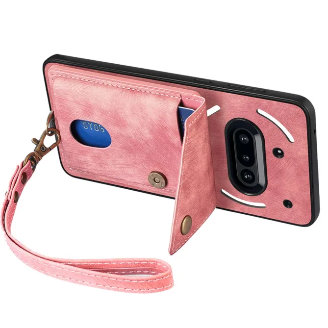 Housse Nothing Phone (3a) Simili Cuir Béquille Porte-Cartes 2