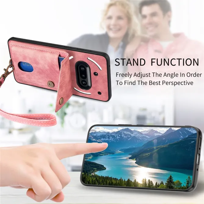 Housse Nothing Phone (3a) Simili Cuir Béquille Porte-Cartes 2