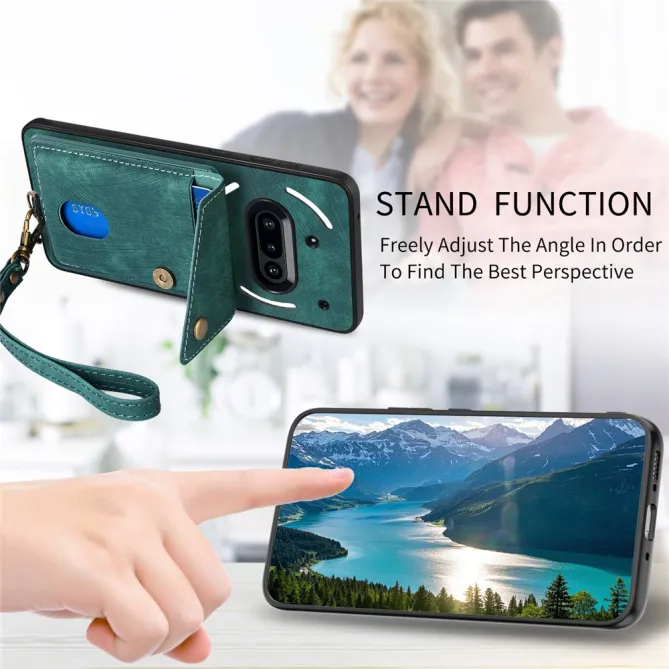 Housse Nothing Phone (3a) Simili Cuir Béquille Porte-Cartes 2