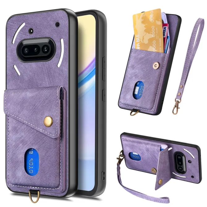 Housse Nothing Phone (3a) Simili Cuir Béquille Porte-Cartes 2