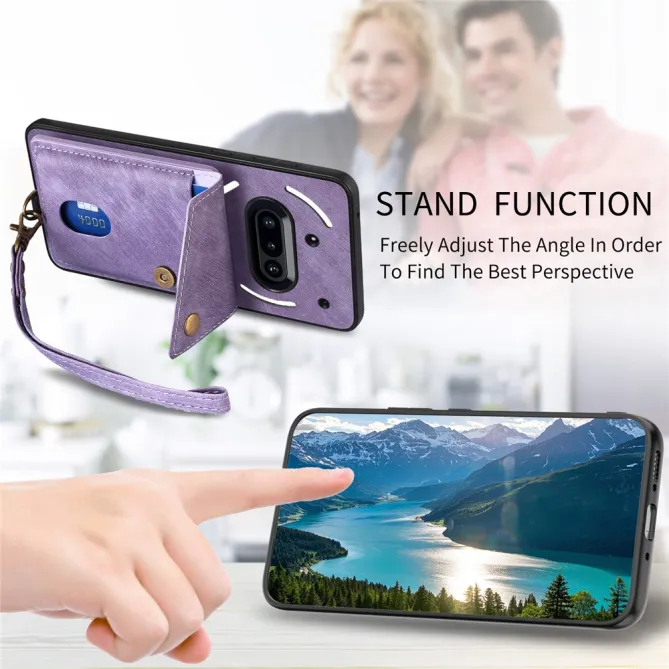 Housse Nothing Phone (3a) Simili Cuir Béquille Porte-Cartes 2