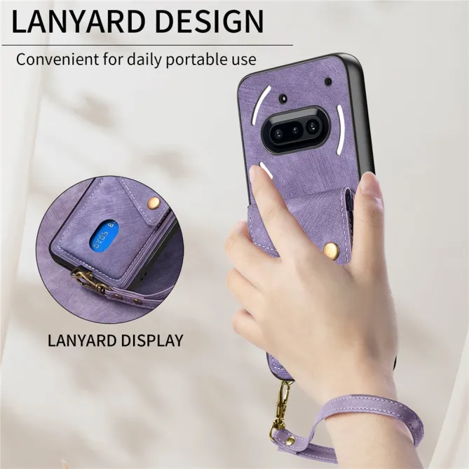 Housse Nothing Phone (3a) Simili Cuir Béquille Porte-Cartes 2