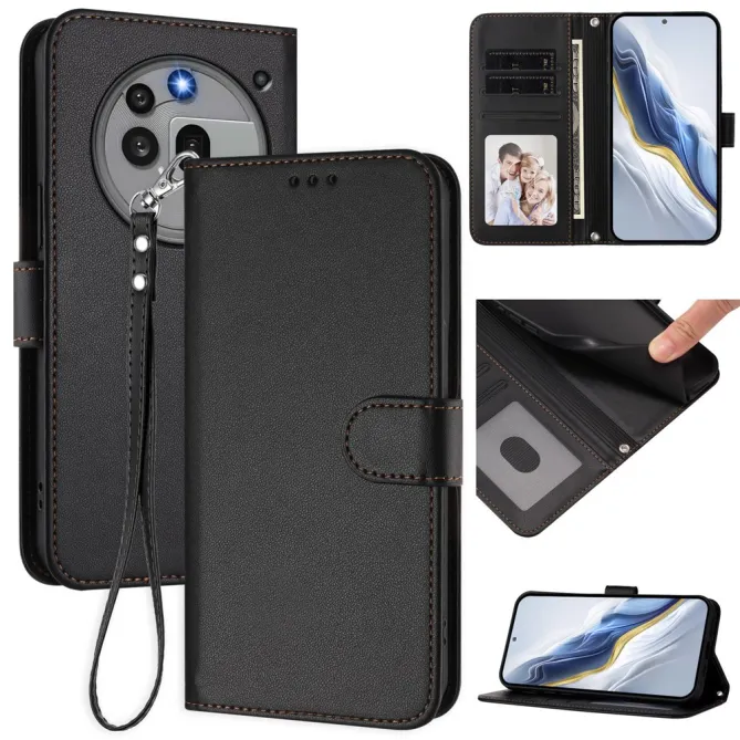 Housse Nothing Phone (3a) Pro Simili Cuir Sangle Porte-Cartes 9
