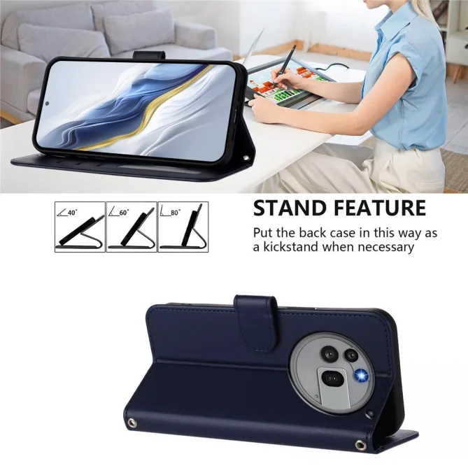 Housse Nothing Phone (3a) Pro Simili Cuir Sangle Porte-Cartes 9