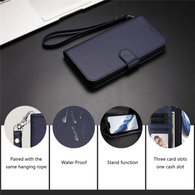 Housse Nothing Phone (3a) Pro Simili Cuir Sangle Porte-Cartes 9