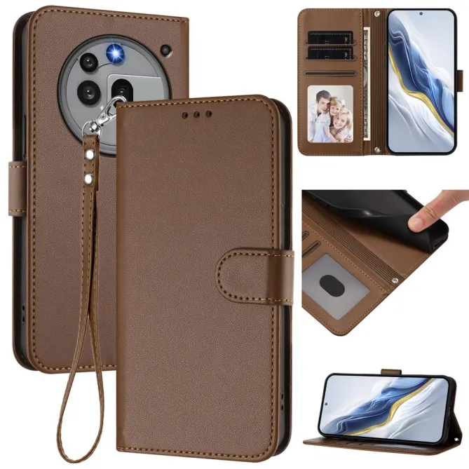 Housse Nothing Phone (3a) Pro Simili Cuir Sangle Porte-Cartes 9
