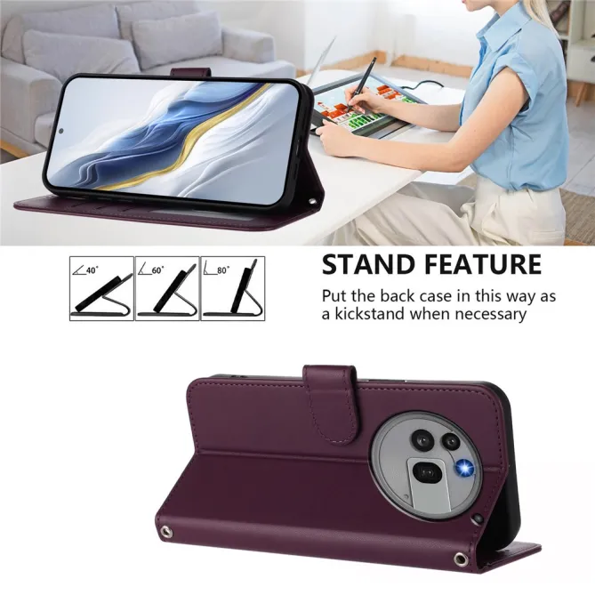 Housse Nothing Phone (3a) Pro Simili Cuir Sangle Porte-Cartes 9