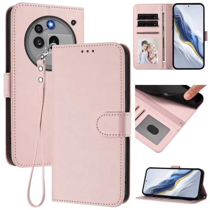 Housse Nothing Phone (3a) Pro Simili Cuir Sangle Porte-Cartes 9