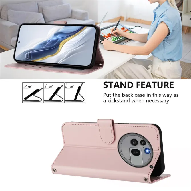 Housse Nothing Phone (3a) Pro Simili Cuir Sangle Porte-Cartes 9