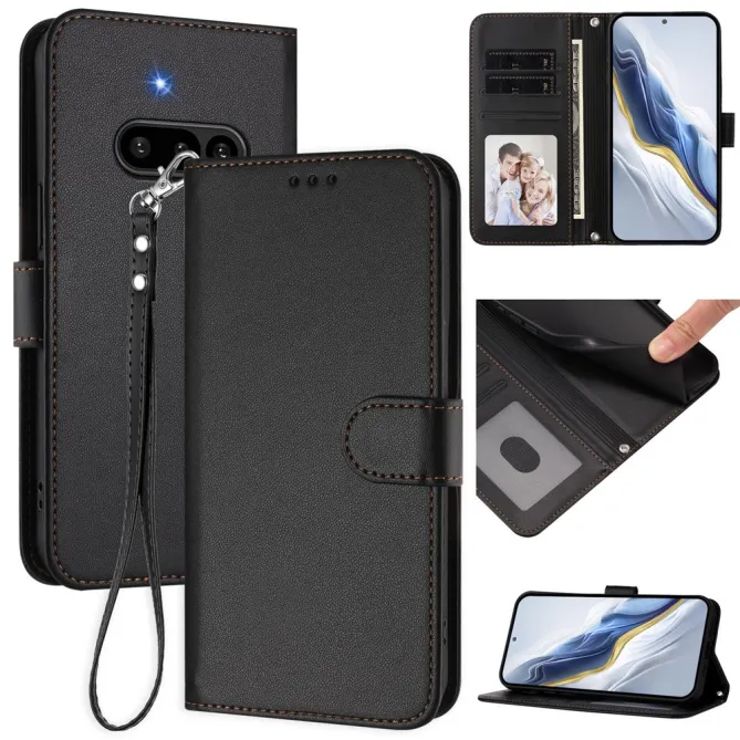 Housse Nothing Phone (3a) Simili Cuir Sangle Porte-Cartes 12