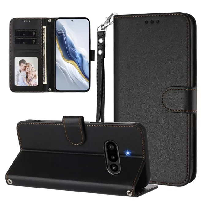Housse Nothing Phone (3a) Simili Cuir Sangle Porte-Cartes 12