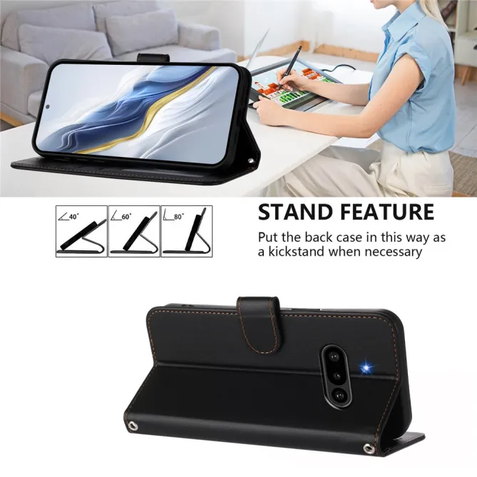 Housse Nothing Phone (3a) Simili Cuir Sangle Porte-Cartes 12