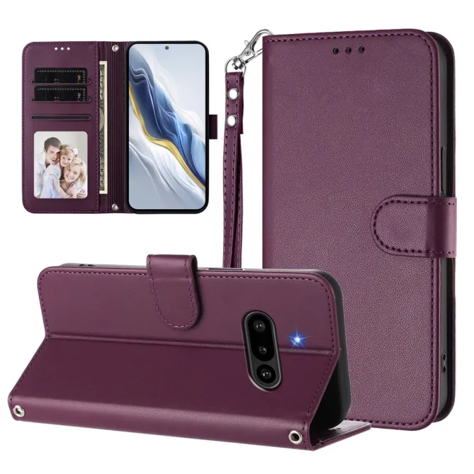 Housse Nothing Phone (3a) Simili Cuir Sangle Porte-Cartes 12