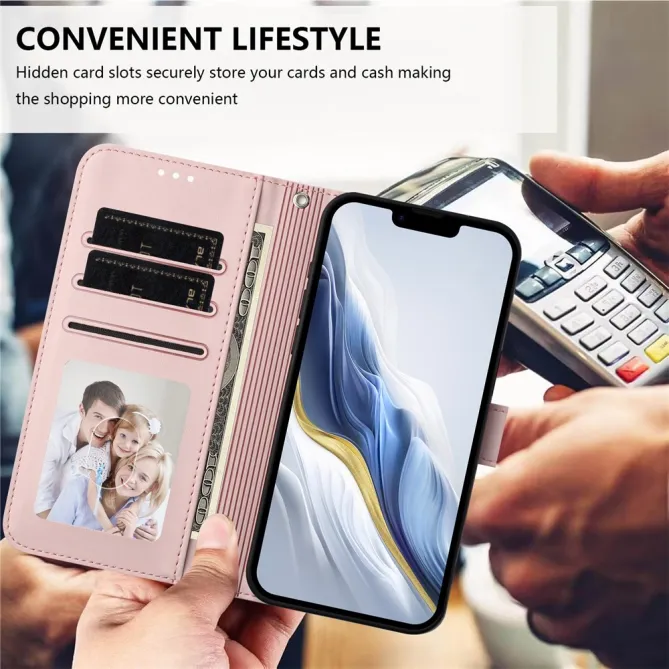 Housse Nothing Phone (3a) Simili Cuir Sangle Porte-Cartes 12