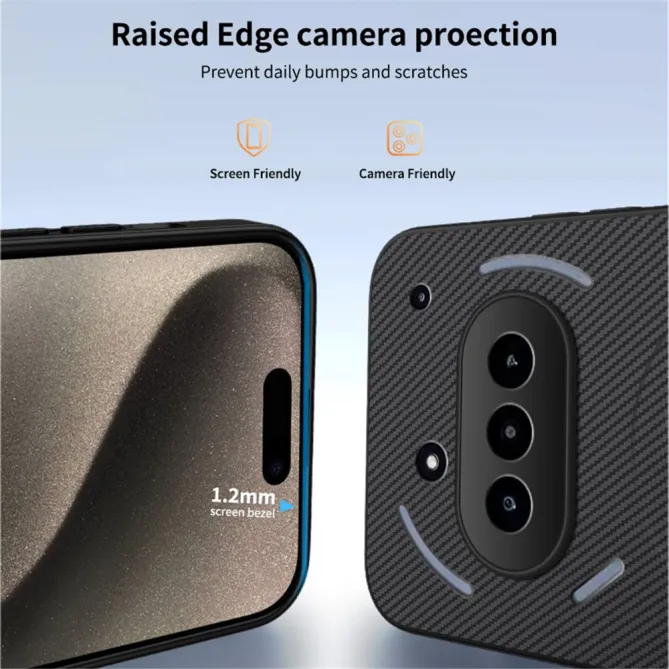 Coque Nothing Phone (3a) Fibre de Carbone Protection 2