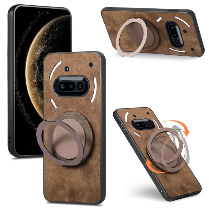 Coque Nothing Phone (3a) Simili Cuir Béquille Protection 5