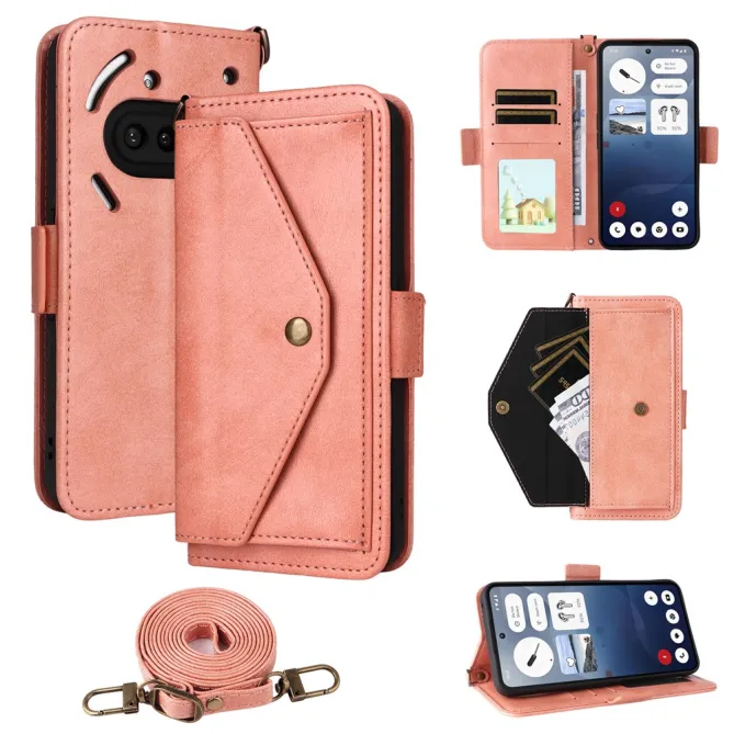 Housse Nothing Phone (3a) Simili Cuir Sangle Porte-Cartes 13