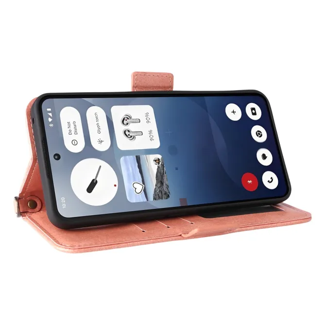 Housse Nothing Phone (3a) Simili Cuir Sangle Porte-Cartes 13