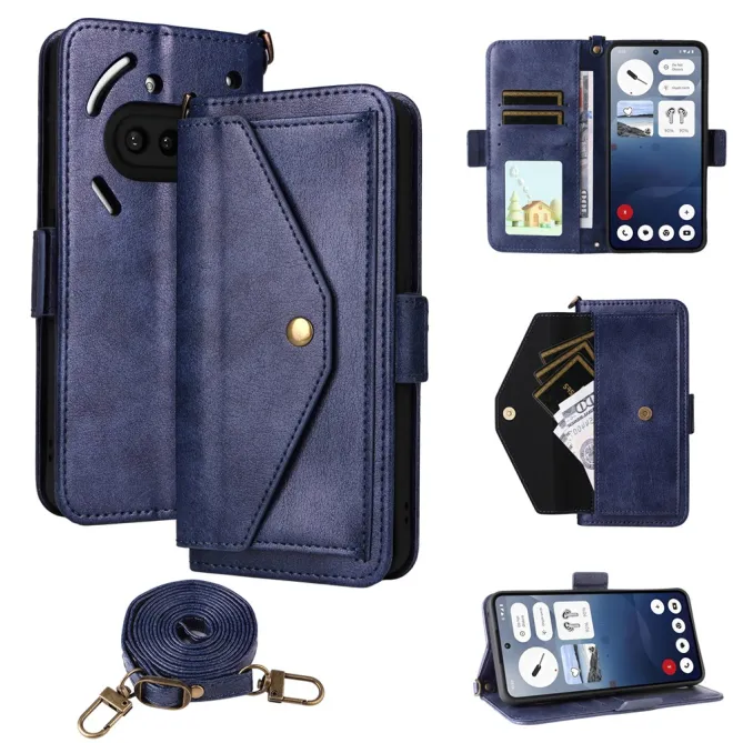Housse Nothing Phone (3a) Simili Cuir Sangle Porte-Cartes 13