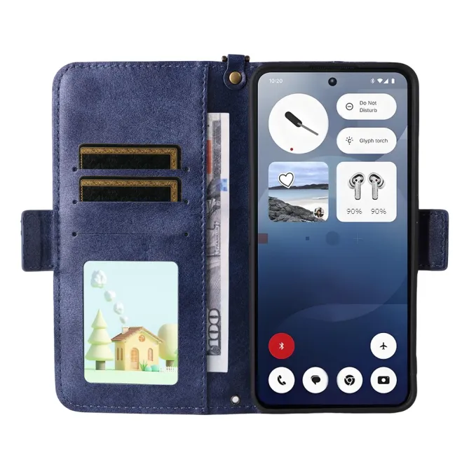 Housse Nothing Phone (3a) Simili Cuir Sangle Porte-Cartes 13