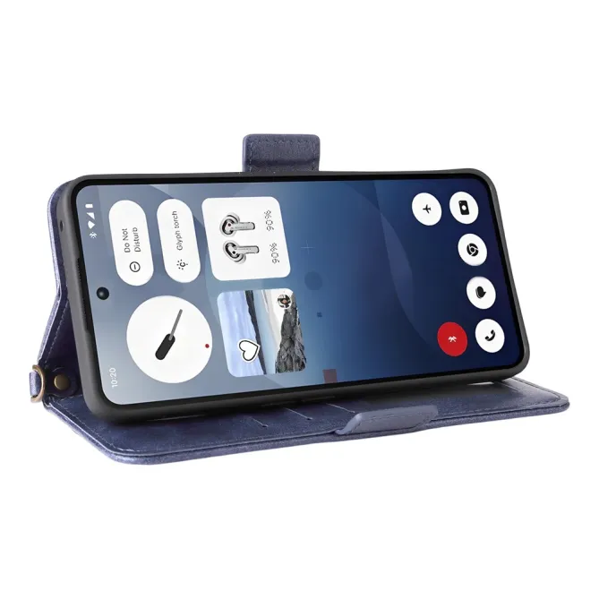 Housse Nothing Phone (3a) Simili Cuir Sangle Porte-Cartes 13