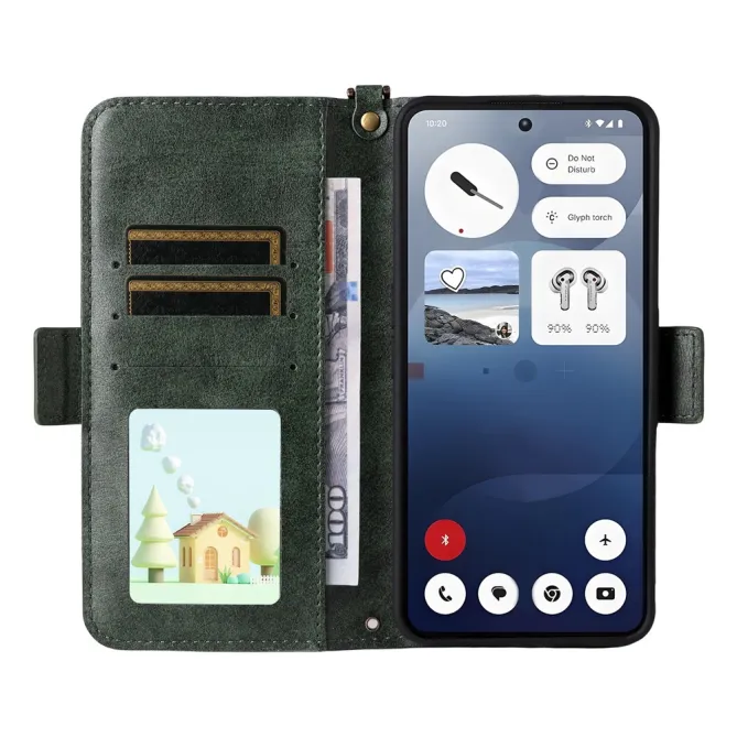 Housse Nothing Phone (3a) Simili Cuir Sangle Porte-Cartes 13